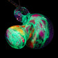 Rainbow Opal Galaxy UV Scribble Mega Mushroom Pendant