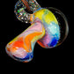 Rainbow Single Opal UV Scribble Mushroom Pendant