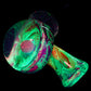 Rainbow Single Opal UV Scribble Mushroom Pendant