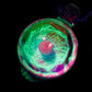 Rainbow Single Opal UV Scribble Mushroom Pendant