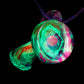 Rainbow Single Opal UV Scribble Mushroom Pendant
