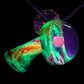 Rainbow Single Opal UV Scribble Mushroom Pendant