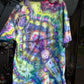 Embroidered Heady Hawaii Ice Tie Dye T-shirt (X-Large)