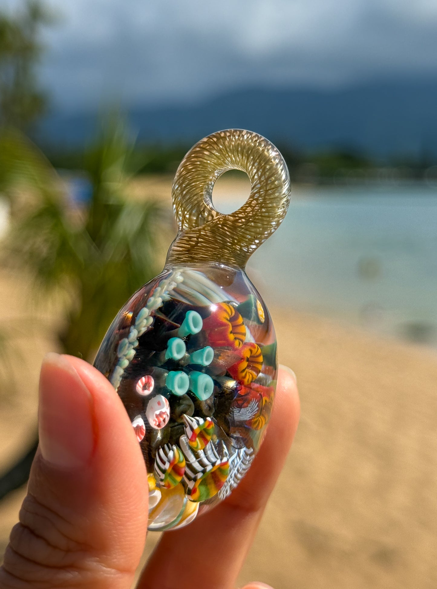 Electrum Coral Reef Pendant