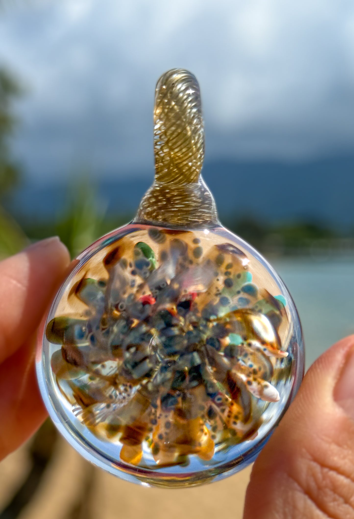 Electrum Coral Reef Pendant