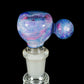 Purple UV Scribble Tech Crushed Opal 14mm Slide