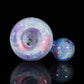 Purple UV Scribble Tech Crushed Opal 14mm Slide