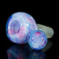 Purple UV Scribble Tech Crushed Opal 14mm Slide