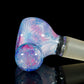 Purple UV Scribble Tech Crushed Opal 14mm Slide