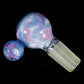 Purple UV Scribble Tech Crushed Opal 14mm Slide
