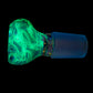 Blue UV Scribble Tech Crushed Opal 18mm Slide