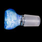 Blue UV Scribble Tech Crushed Opal 18mm Slide