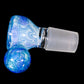 Blue UV Scribble Tech Crushed Opal 18mm Slide