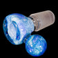 Blue UV Scribble Tech Crushed Opal 18mm Slide