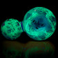 Blue UV Scribble Tech Crushed Opal 18mm Slide