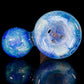 Blue UV Scribble Tech Crushed Opal 18mm Slide