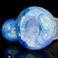 Blue UV Scribble Tech Crushed Opal 18mm Slide