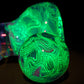 Blue UV Scribble Tech Crushed Opal 18mm Slide