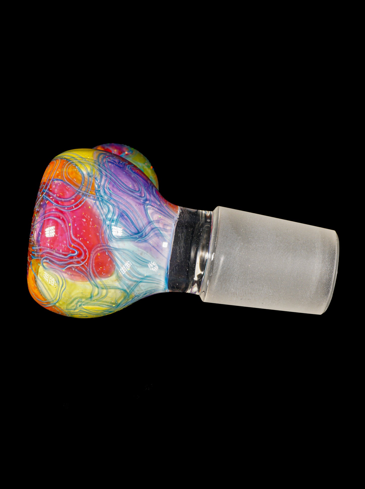 Rainbow UV Scribble Tech Crushed Opal 18mm Slide