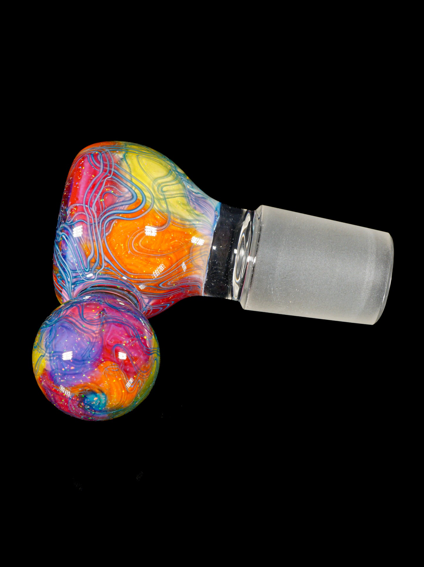 Rainbow UV Scribble Tech Crushed Opal 18mm Slide