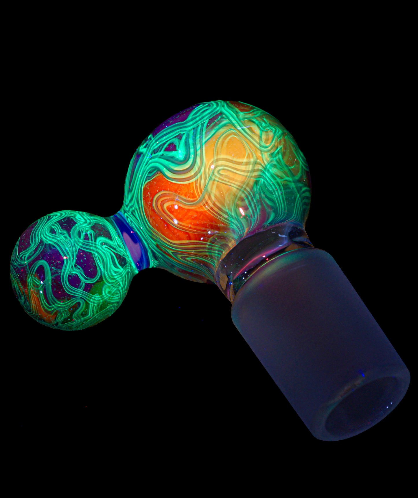 Rainbow UV Scribble Tech Crushed Opal 18mm Slide