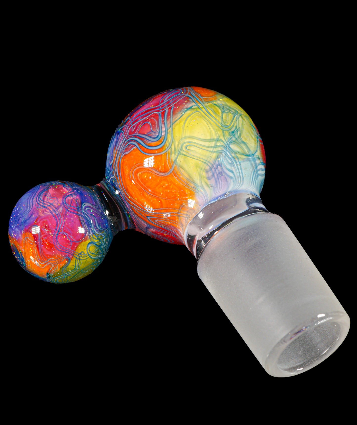Rainbow UV Scribble Tech Crushed Opal 18mm Slide