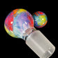 Rainbow UV Scribble Tech Crushed Opal 18mm Slide