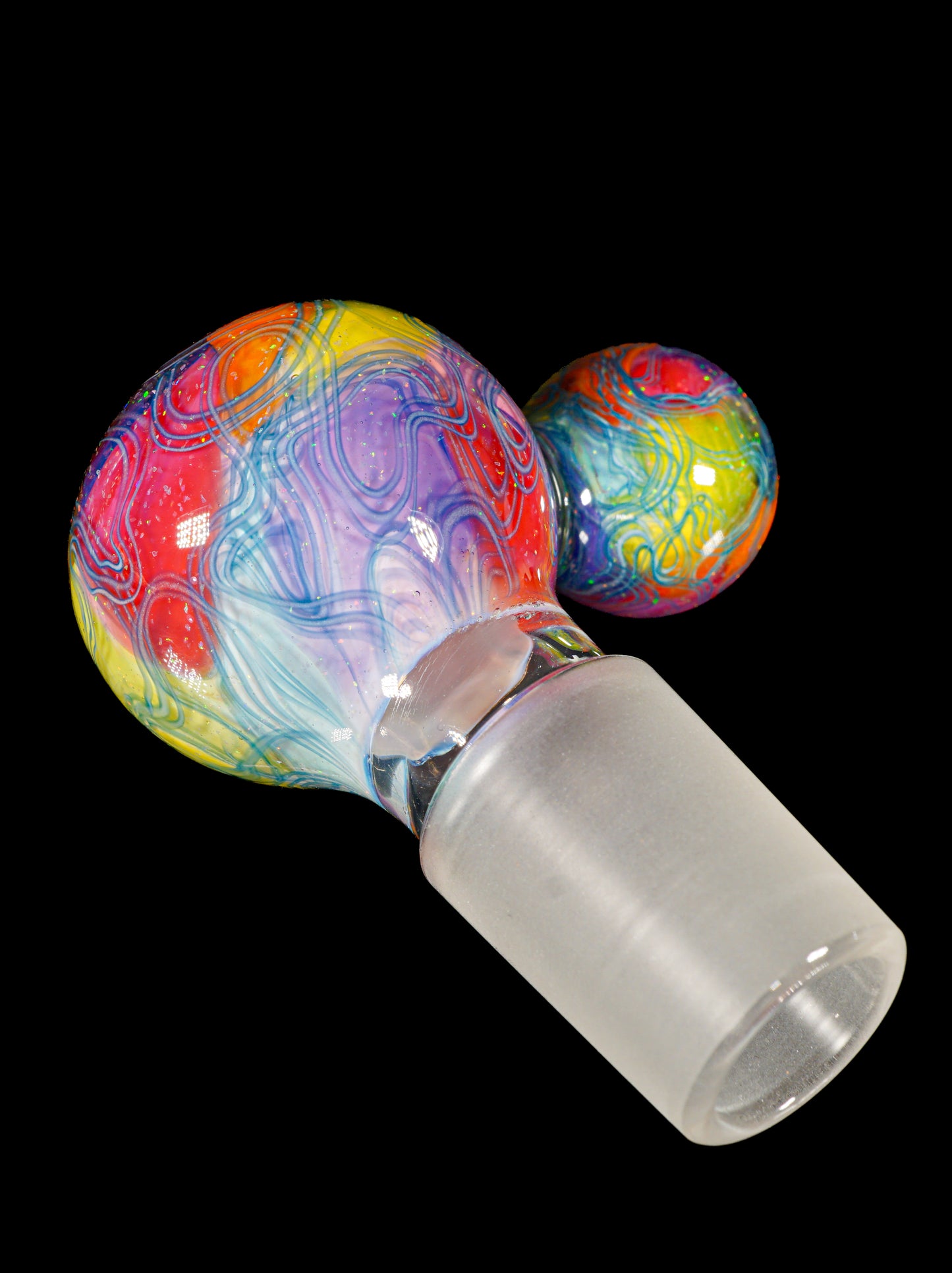 Rainbow UV Scribble Tech Crushed Opal 18mm Slide