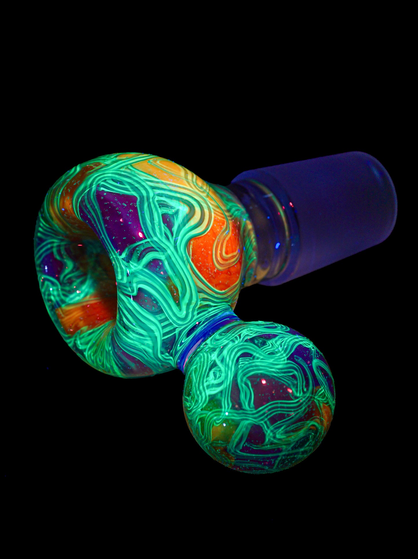 Rainbow UV Scribble Tech Crushed Opal 18mm Slide