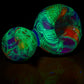 Rainbow UV Scribble Tech Crushed Opal 18mm Slide