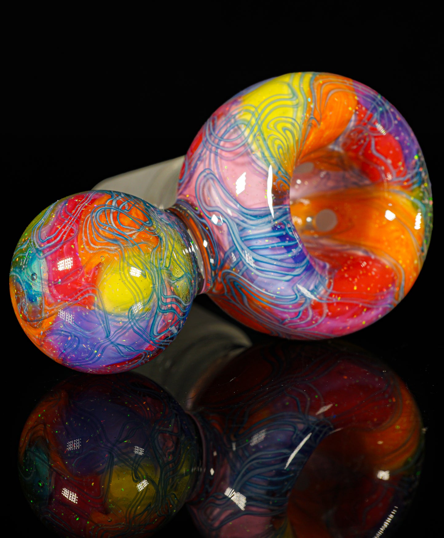 Rainbow UV Scribble Tech Crushed Opal 18mm Slide