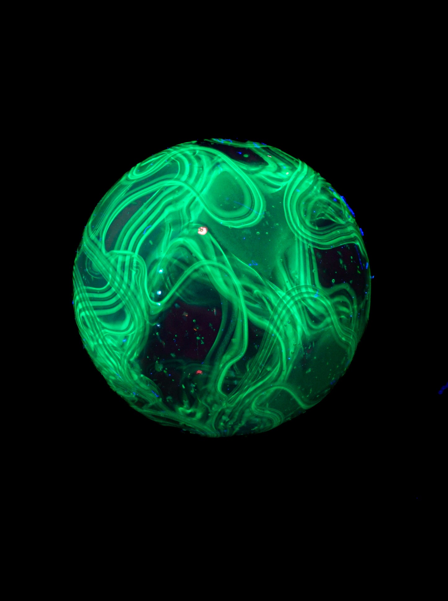 Crushed Opal UV Scribble Tech Marble (20mm) - A