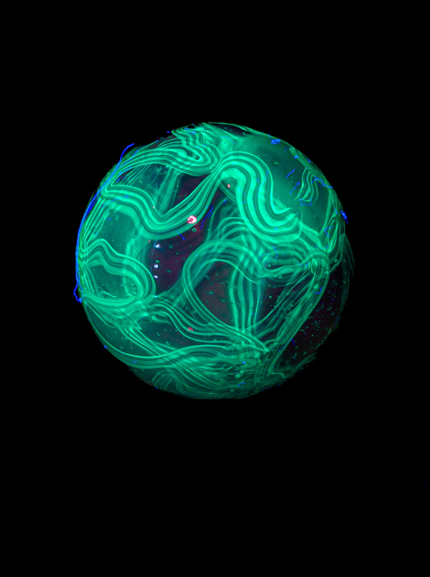 Crushed Opal UV Scribble Tech Marble (20mm) - B