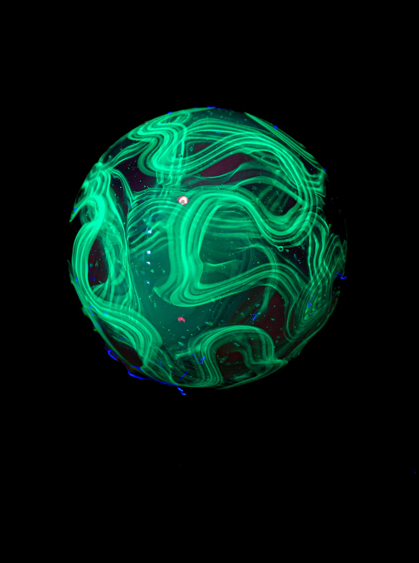 Crushed Opal UV Scribble Tech Marble (21mm) - D