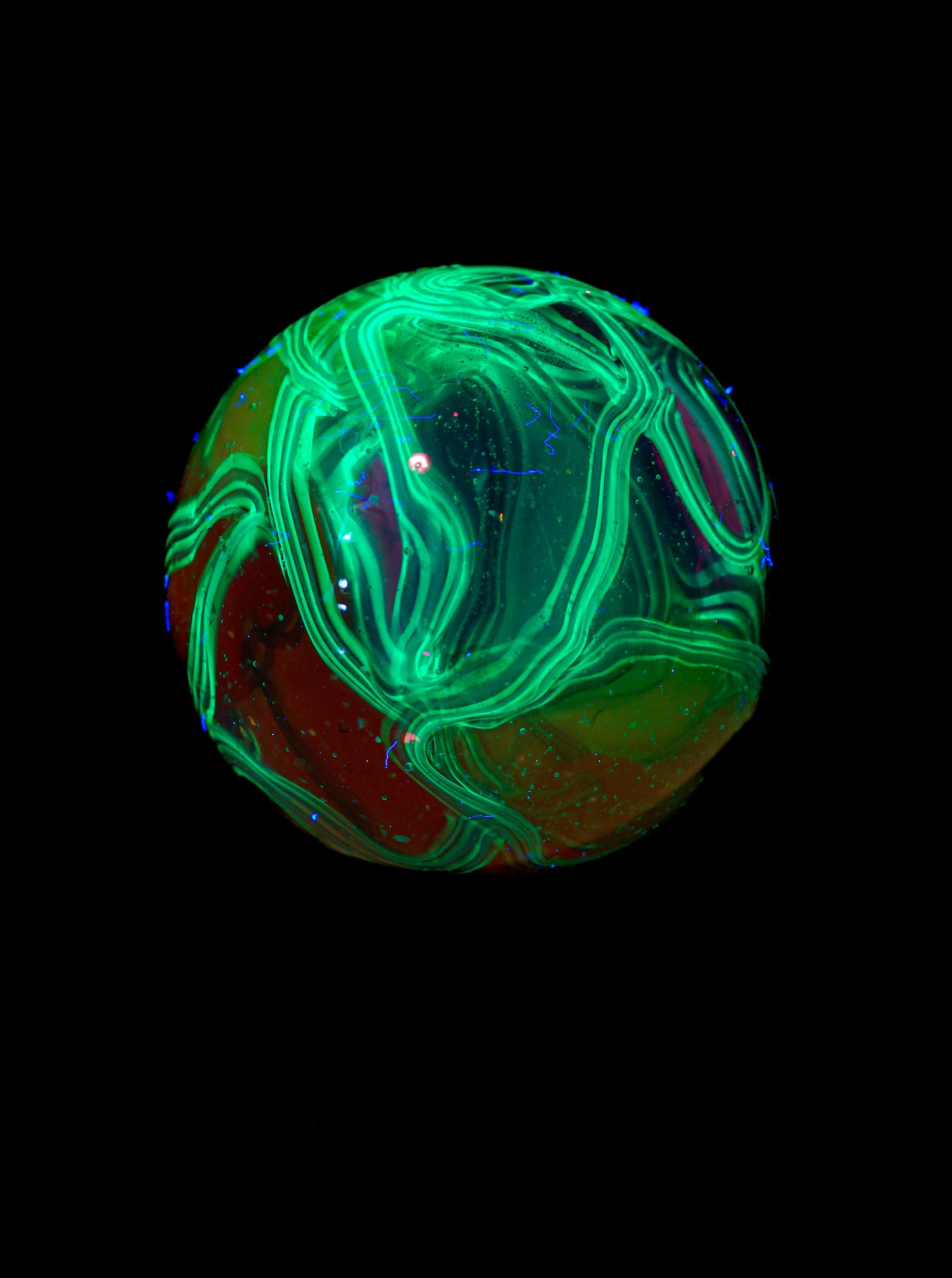 Crushed Opal UV Scribble Tech Marble (21mm) - E