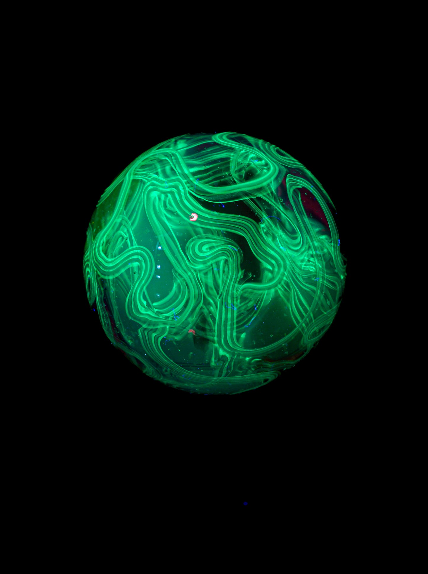 Crushed Opal UV Scribble Tech Marble (20mm) - F