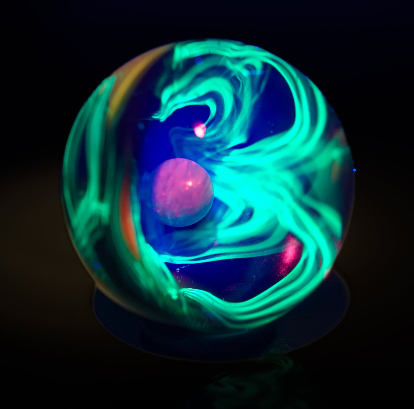 Electrum Rainbow UV Scribble Marble no.1 (26mm)