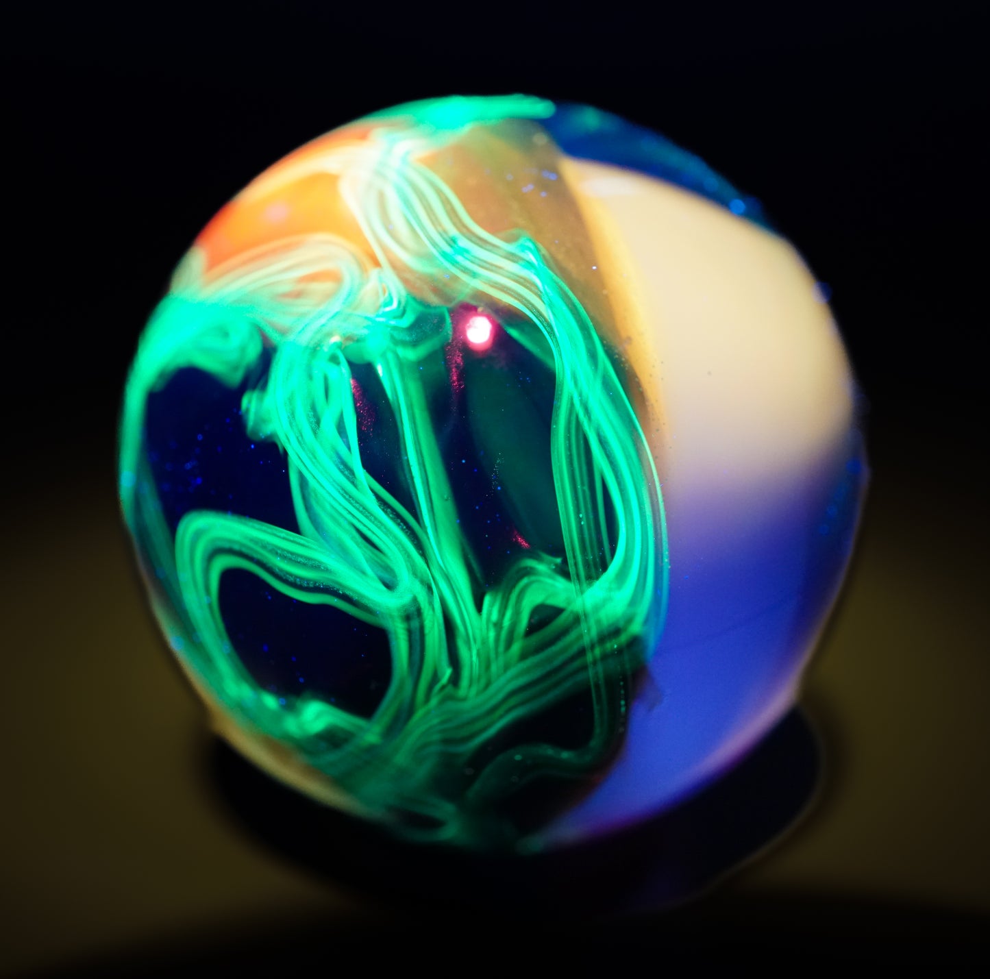 Electrum Rainbow UV Scribble Marble no.1 (26mm)