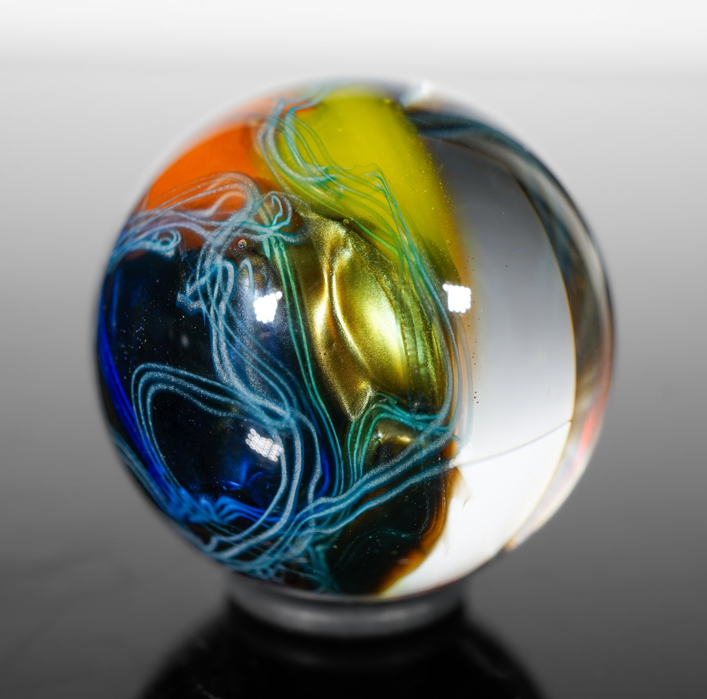 Electrum Rainbow UV Scribble Marble no.1 (26mm)