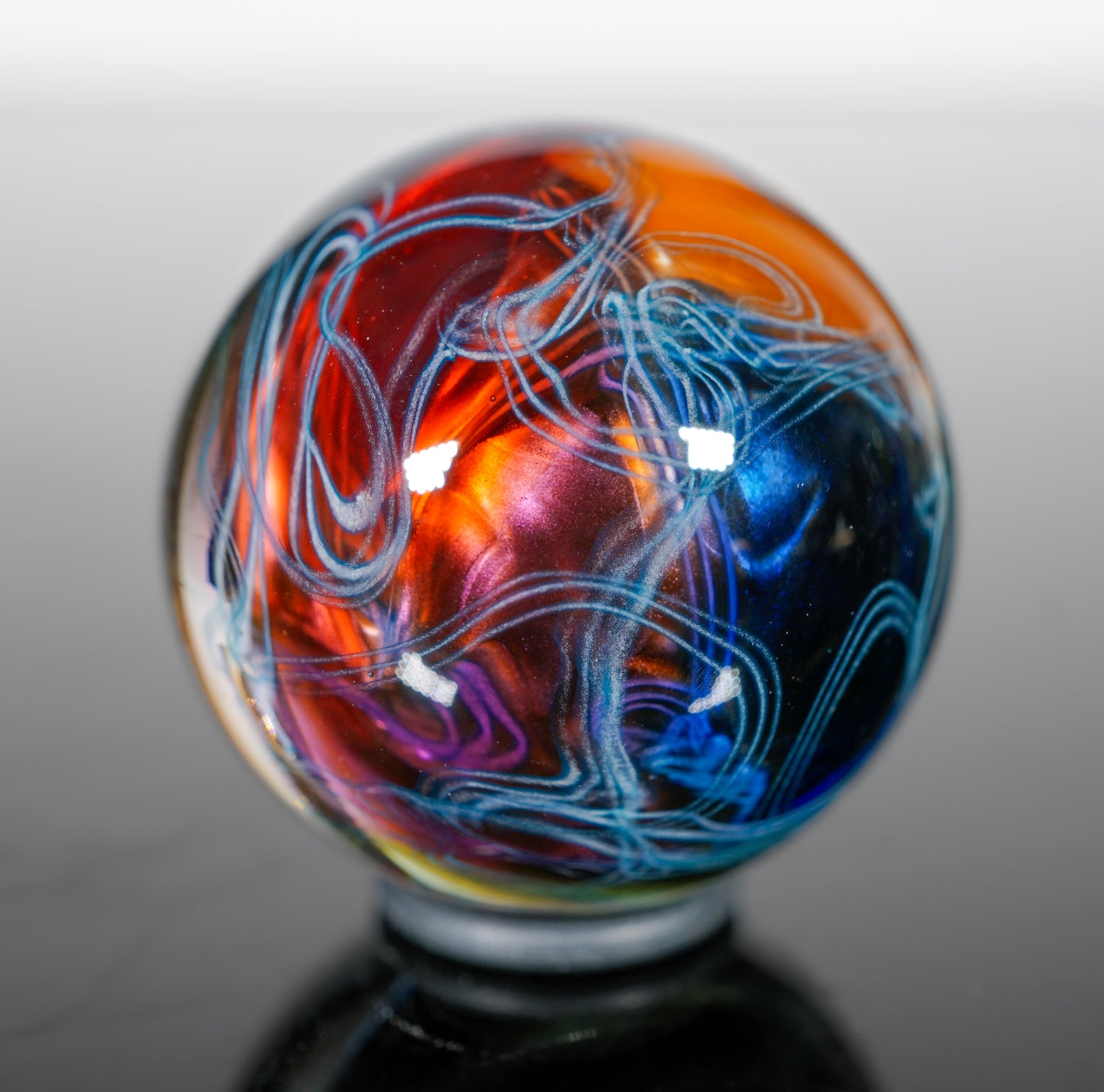 Electrum Rainbow UV Scribble Marble no.1 (26mm)