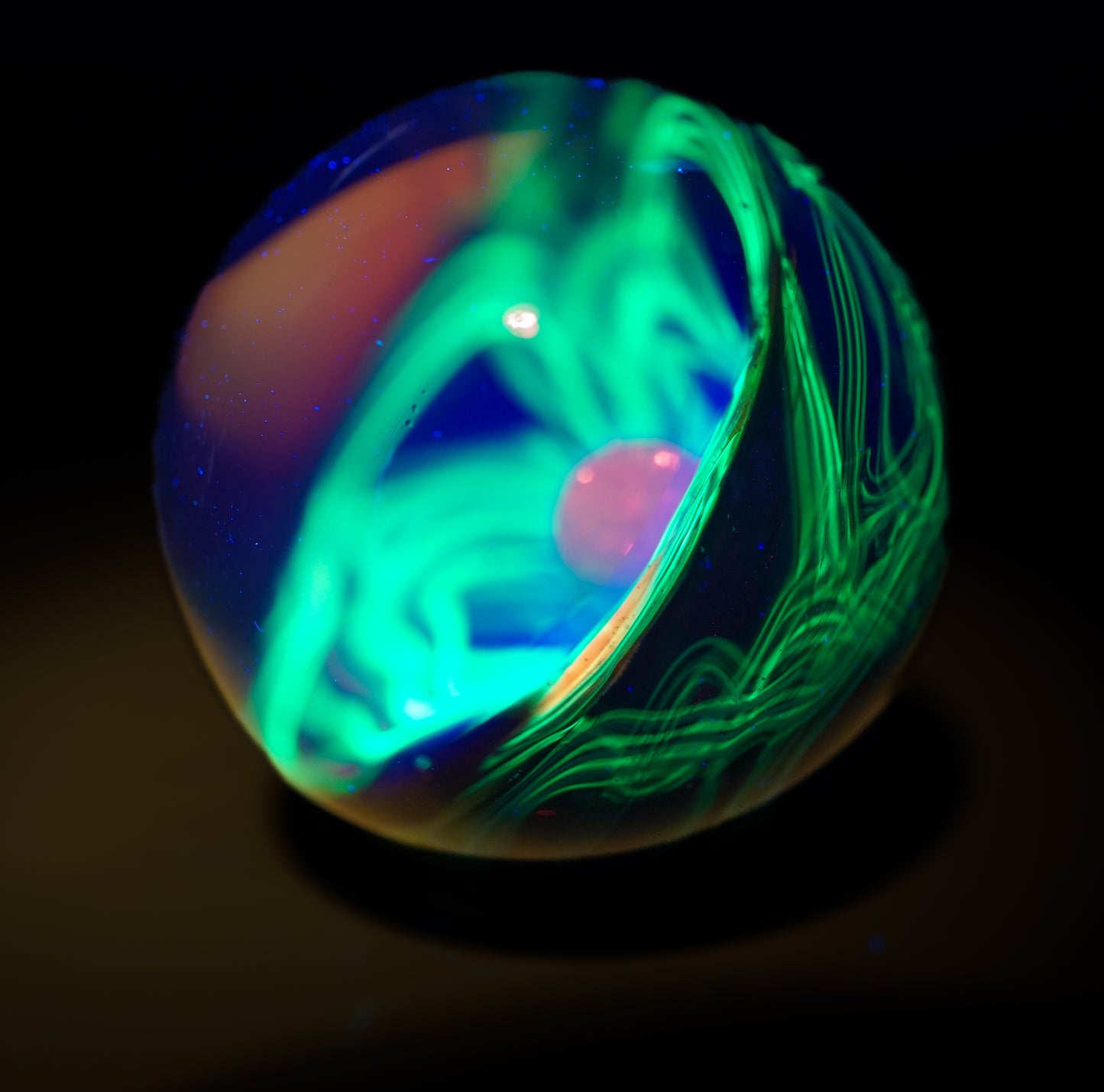 Electrum Rainbow UV Scribble Marble no.1 (26mm)