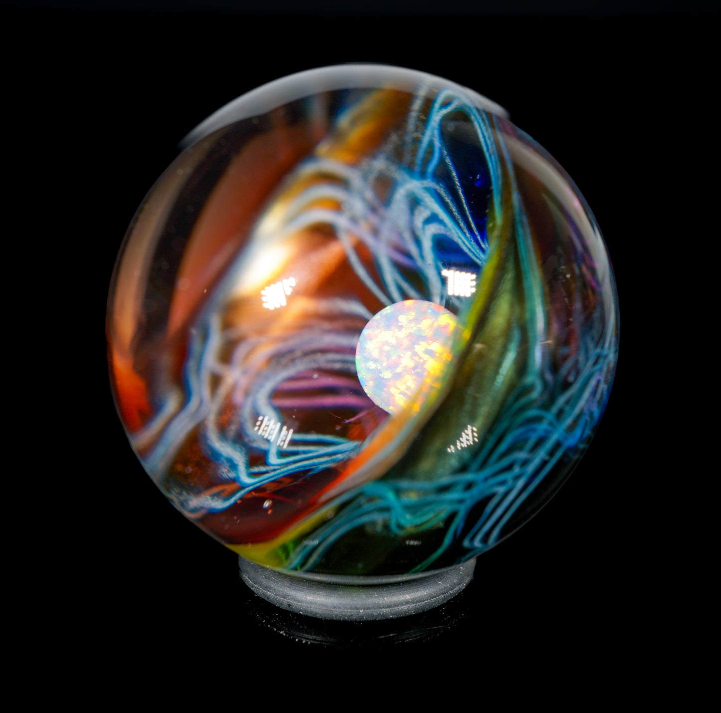 Electrum Rainbow UV Scribble Marble no.1 (26mm)