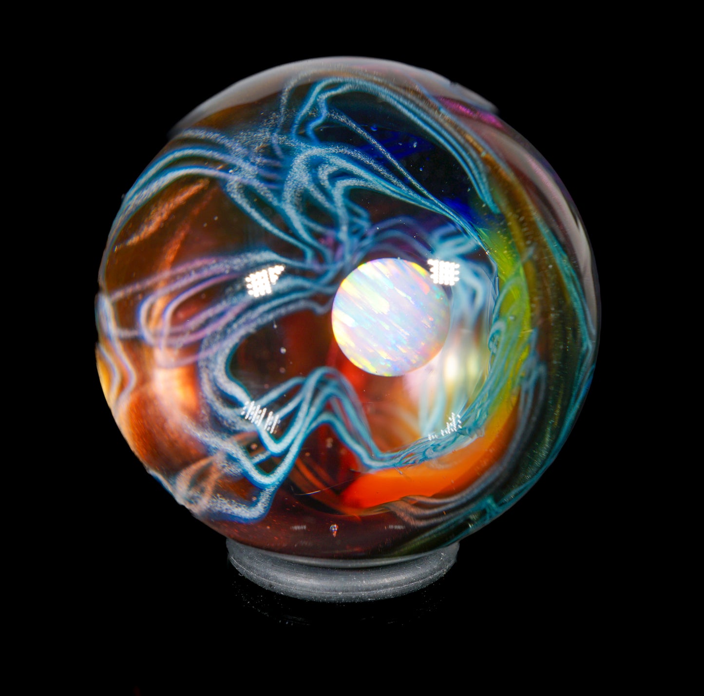 Electrum Rainbow UV Scribble Marble no.1 (26mm)