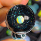 Opal Galaxy UV Scribble Mushroom Pendant