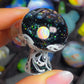 Opal Galaxy UV Scribble Mushroom Pendant