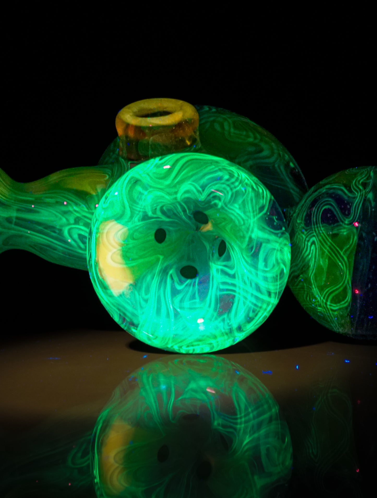 Crushed Opal UV Scribble Tech Marble Mallet