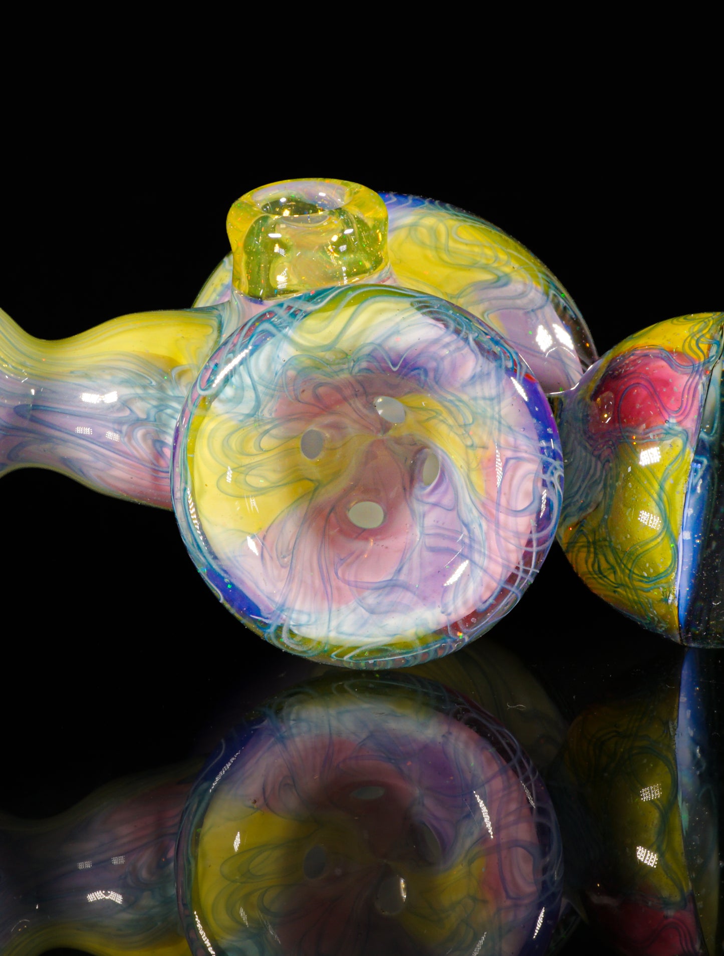 Crushed Opal UV Scribble Tech Marble Mallet