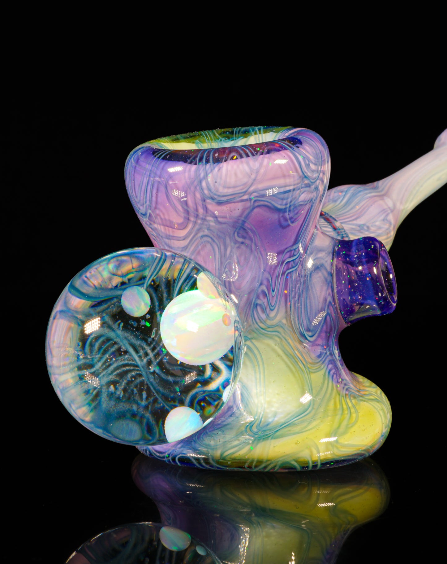 Crushed Opal UV Scribble Tech Marble Mallet