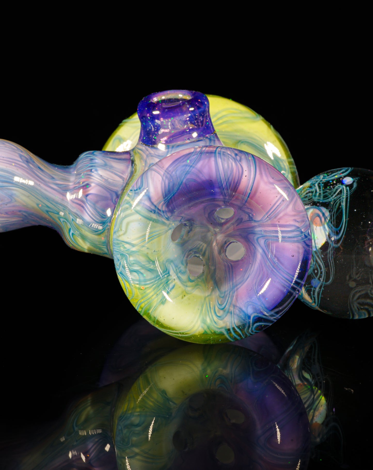 Crushed Opal UV Scribble Tech Marble Mallet