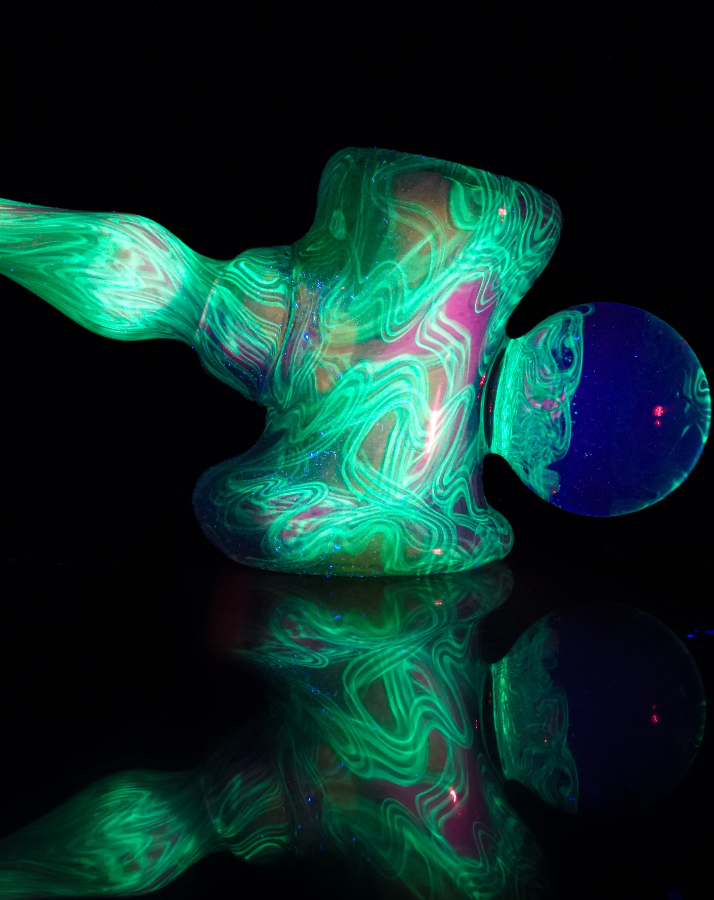 Crushed Opal UV Scribble Tech Marble Mallet